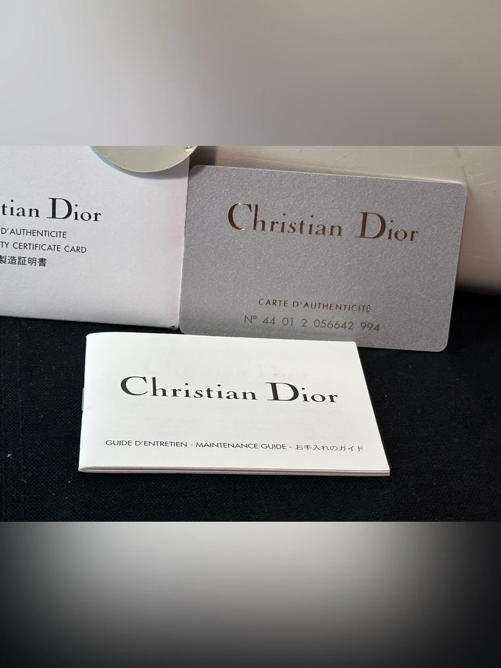 Christian Dior Maris Pearl Bag Patent leather Authentic